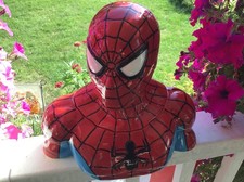 2012 Marvel Comics SPIDERMAN 10” Ceramic Cookie Jar Red Westland Gift 22931 picture