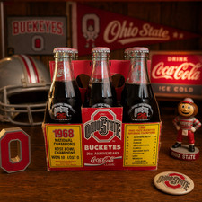 Ohio State Buckeyes 25th Anniversary Coca‑Cola Six‑Pack – Unopened Collectible picture