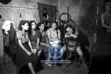 FIVE LADIES WAITING FOR CUSTOMERS AT BROTHEL IN NAPLES ITALY 4X6 PHOTO picture