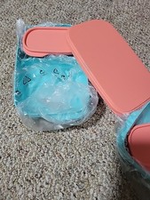 Tupperware Slim Lunch My Lunch Divided Set-inner lunch 2 Containers With Seals  picture