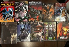 Batman Hardcover Graphic Novel Lot 10 Books Year 100 Killing Joke Joker Deluxe picture