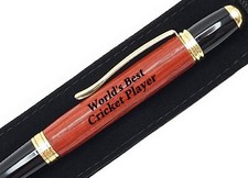 Gift For Cricket Player World's Best Cricket Player Present Engraved Pen picture
