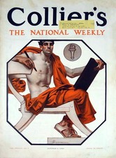 Vintage Collier's Magazine Cover Poster by J.C. Leyendecker c1930s - 24x36” 🎨 picture