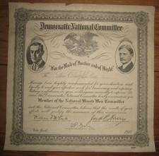 1912, Democratic National Committee, Commission, National Minute Men Captain picture