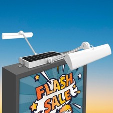 Solar Sign Lights Outdoors, 420Pcs LED 12000mAh Battery, Wireless Billboard L... picture