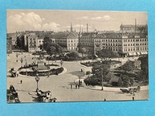 Old postcard from Hanover, Ernst August-Platz from the post office, not used picture