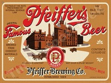 Pfeiffer's Famous Beer Label 9