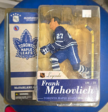 McFarlane Toys NHL Legends Series 1 Frank Mahovlich Maple Leafs Figure Signed picture