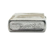 1974 Zippo Regular Plain Chrome Heavily Worn Windproof Lighter Vintage picture