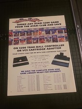 Atari 5200 Trak-ball Controller 8x11 Print Ad 1980s picture