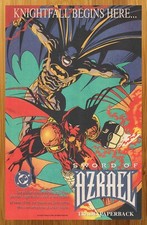 1993 DC Comics Sword of Azrael TPB Print Ad/Poster Batman Joe Quesada Promo Art picture