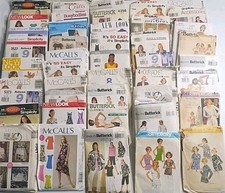 Vintage Sewing Pattern Lot Of 45 McCalls Butterick Simplicity CUT/UNCUT 1970-00s picture