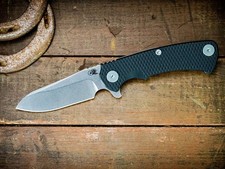 RICK HINDERER KNIVES USA SHEEPSFOOT PROJECT X BLACK G10 STONEWASH BLUE FINISH picture