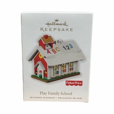 2010 Hallmark Keepsake Fisher-Price Play Family School Ornament - Vintage Toys picture