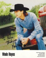 Wade Hayes Autographed Signed 8x10 Photo - Country Music Singer - w/COA picture