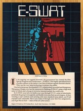 1990 E-Swat Sega Genesis Vintage Print Ad/Poster Retro Video Game Wall Art 90s picture