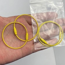 20PCS Colorful Wire Rope Keychain Rings Rotating Key Ring DIY Jewelry Loop picture