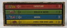 Vintage 1965 The Wonderful Worlds of Walt Disney 4 Book Box Set Golden Press picture