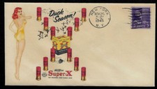  Vintage Super-X Shotgun Shells Ad Featured on Collector's Envelope *OP380 picture