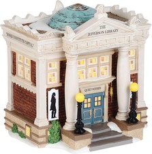 DEPARTMENT 56 NEW ENGLAND VILLAGE JEFFERSON LIBRARY 4036529 CHRISTMAS NEW IN BOX picture