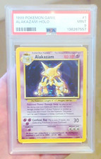 Nintendo 1999 Pokemon Game Alakazam Holo #1 PSA 9 Cert 138267557 picture