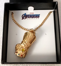Marvel 3D Thanos Infinity Stone Gauntlet Glove Fist Necklace New NOS 2020 Box picture