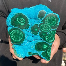 5.8LB Rare Natural Beautiful Chrysocolla/Malachite Crystal Gem Mineral Specimen picture