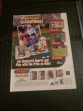 Backyard Football Drew Bledsoe Print Ad 2002 8x11 Great To Frame  picture
