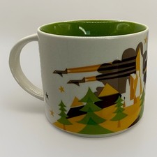 Starbucks 2017 Colorado YAH Collection Coffee Mug 14oz Tents Airplanes picture