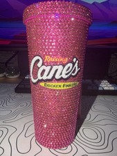 Megan Moroney Raising Canes Pink Cloud 9 Rhinestone Cup Brand New Exclusive picture