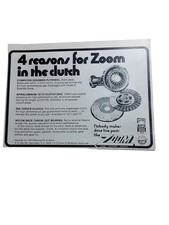 1972 Zoom Clutch Ad Performance Flywheel Drag Racing Parts Vintage Print picture