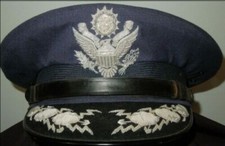 US Air Force Hat - USAF GENERAL OFFICER DIRECT BULLION EAGLE Visor Cap Hat picture