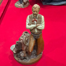 Tom Clark - “Buck” 1980 Kneeling Western Cowboy Figurine Statue with Saddle Base picture
