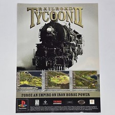 Railroad Tycoon Sony PlayStation PS1 Forge Print Ad/Poster Official Promo Art picture