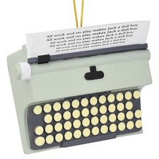 Tree Buddees  All Work No Play Typewriter Halloween / Christmas Ornaments Decor picture