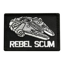 Rebel Scum  Alliance Hook patch (3.0 X 2.0 RBS1)  picture