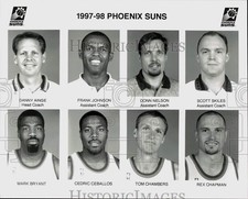 1997 Press Photo Phoenix Suns basketball head shots - srs00852 picture