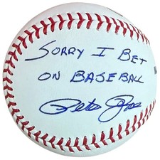 Pete Rose Autographed Official MLB Baseball w/ 
