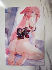 Anime Waifu Glossy Photo Art Print [6x4] - Yae Miko picture