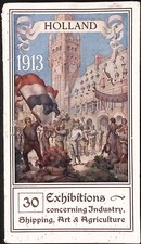1913 Holland 30 Exhibitions Converning Industry Shipping Art Agriculture Booklet picture