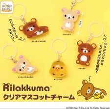 Rilakkuma Clear Mascot Charm (PVC collectible figure, ages 15+, not a toy.) picture