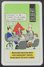 Dilbert Comic Funny Single Swap Playing Card 2 Clubs picture