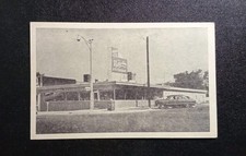 Henryetta OK Patty Ann Restaurant Diner Opened 1954 Classic Cars Postcard 1950s picture