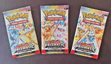 2 -Pokémon Prismatic Evolutions x2 Booster Packs Sealed English Scarlet & Violet picture