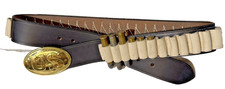 Fairweather Style Leather Cartridge BELT .45-70 (40-46 inch)  BELT ONLY picture