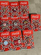 Coca-Cola Mexico FIFA Soccer Pin Set Lot on Backing Cards, Multiple Designs picture