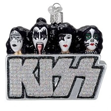 Old World Christmas KISS BAND  (38121) Glass Ornament w/OWC Box picture