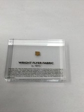 Small Wright Flyer Swatch Fabric c.1911 Encapsulated in a Lucite Acrylic Block picture