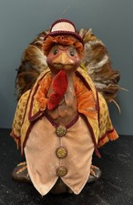 Vtg Katherine’s Collection Wayne Kleski Thanksgiving Turkey Figurine 14” Feather picture