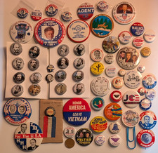 LOT 60+ WOW 1904 1984 2004 Political Campaign Pin coin vintage Teddy Roosevelt picture